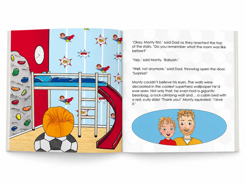 Monty & Maisy New Bedrooms - children's book representing co-parenting and diversity - Family & Friends series - Stories Like Ours - Gemma Kennedy & Liz Dodd