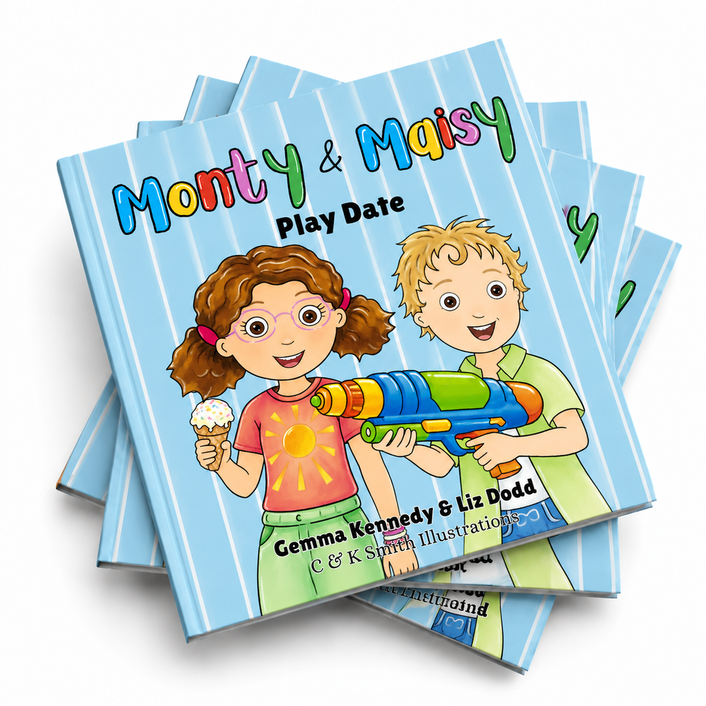 Monty & Maisy Play Date - children's book representing single-parenting, diversity and foster families - Family & Friends series - Stories Like Ours - Gemma Kennedy & Liz Dodd