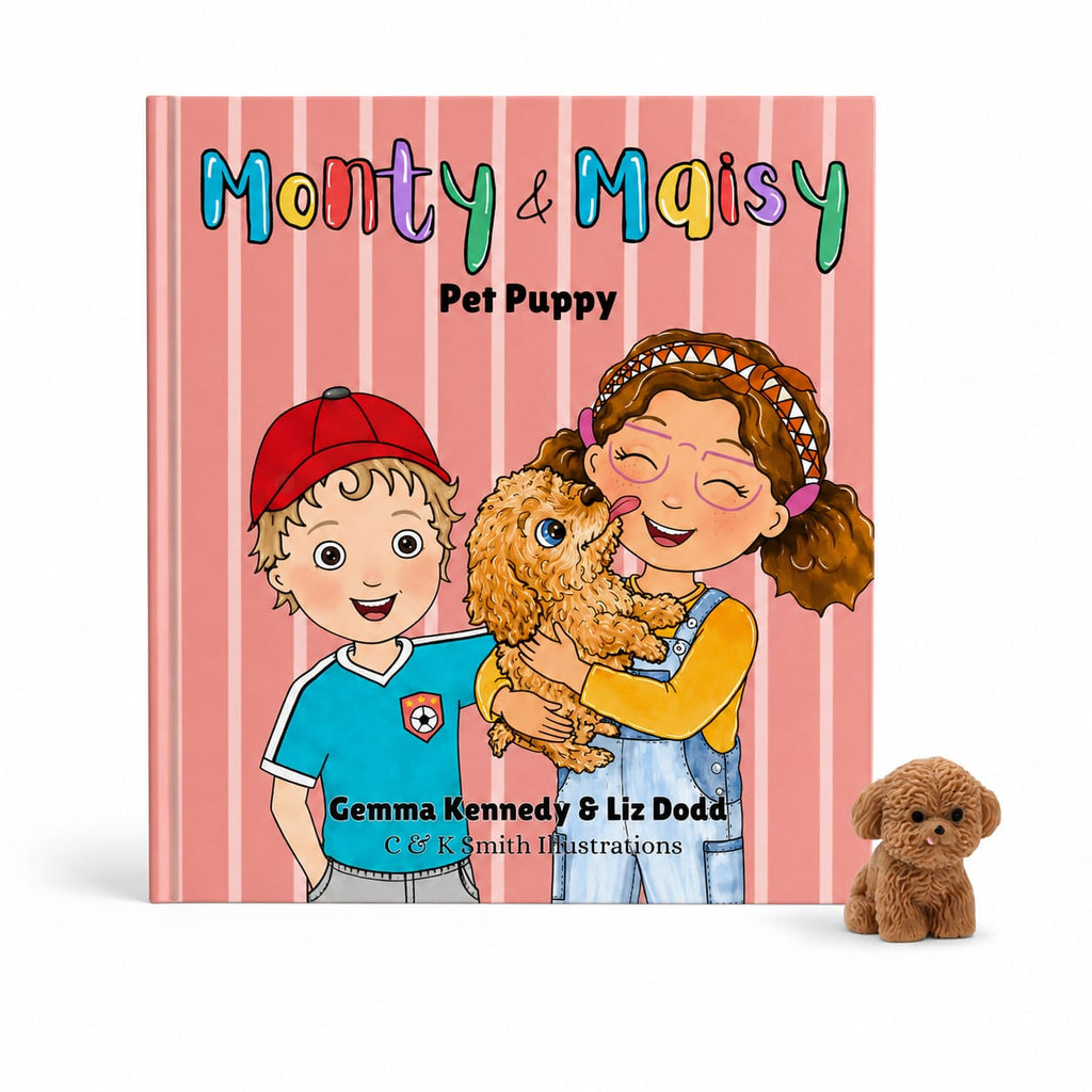 FOR PRE-ORDER - Monty & Maisy Pet Puppy - children's book representing single-parenting, diversity and inclusive families - Family & Friends series - Stories Like Ours - Gemma Kennedy & Liz Dodd